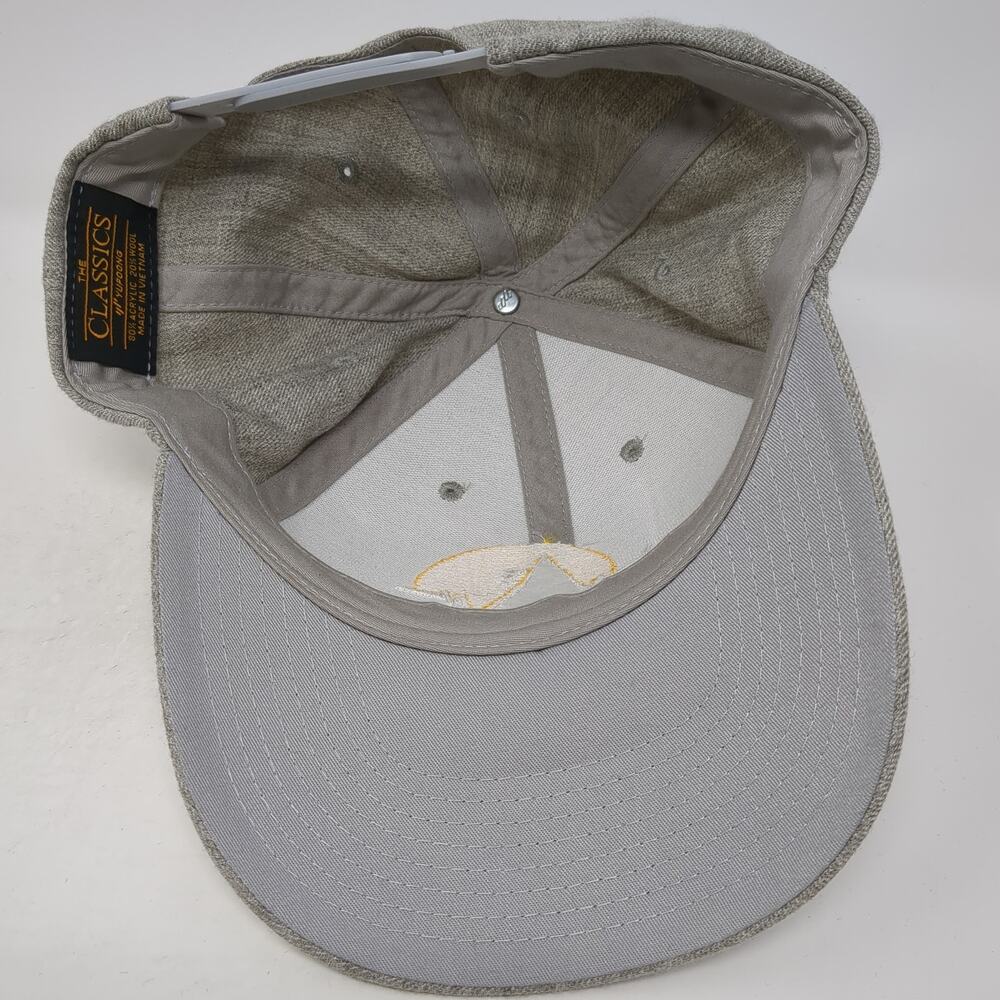 Ptsd Snapback Hat Gray One Size Solid Adjustable … - image 6
